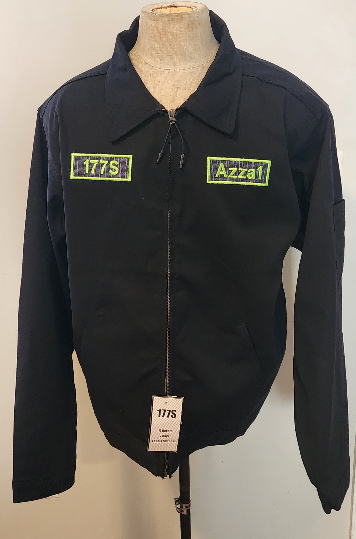 Non-Lined Dickies style jacket 100% Halal, Azza1, and 177S patches